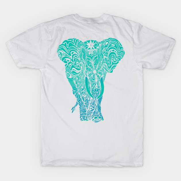 Not a circus turquoise elephant by #Bizzartino by bizzartino